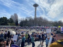 Hands Off rally April 5th at Seattle Center