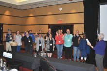 The new AFT Washington Board being sworn in